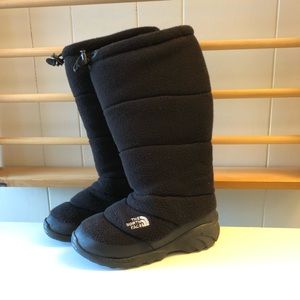 The NORTHFACE Black Unisex Tall Lined Fleece Outer Women’s Size Winter  Boots